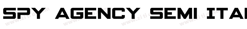 Spy Agency Semi Ital字体转换